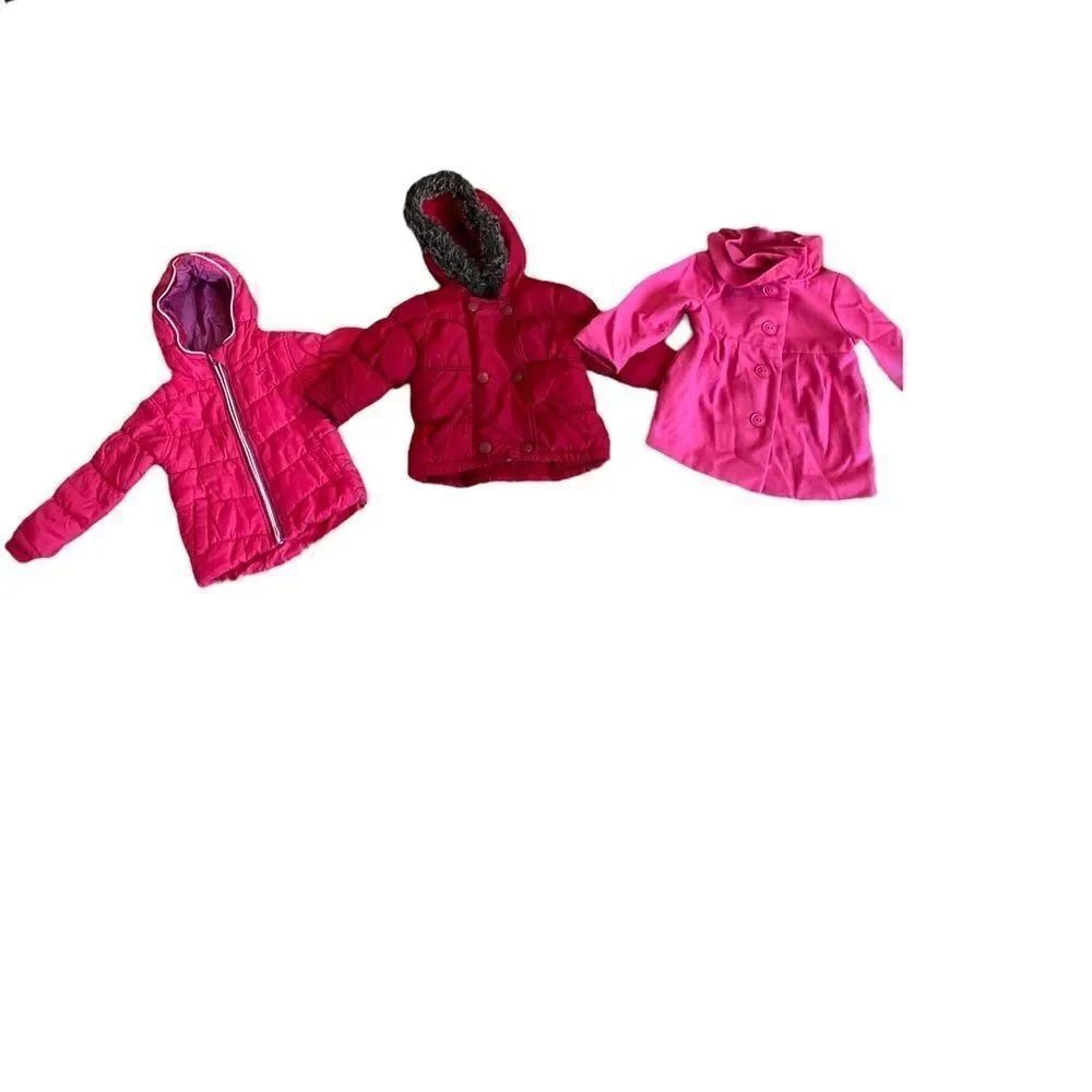 Girls 2T Winter Coats 3 Piece Lot